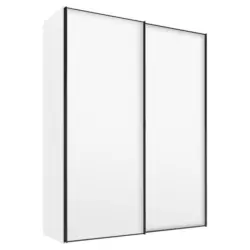 Schwebet&uuml;renschrank in Wei&szlig;