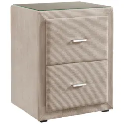 Nachtk&auml;stchen 48/60/43 cm in Beige, Graubraun