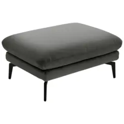 Hocker in Textil Grau