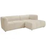 XXXLutz Lauterach - Ihr M&ouml;belhaus bei Bregenz Ecksofa in Chenille Sandfarben 255/164 cm