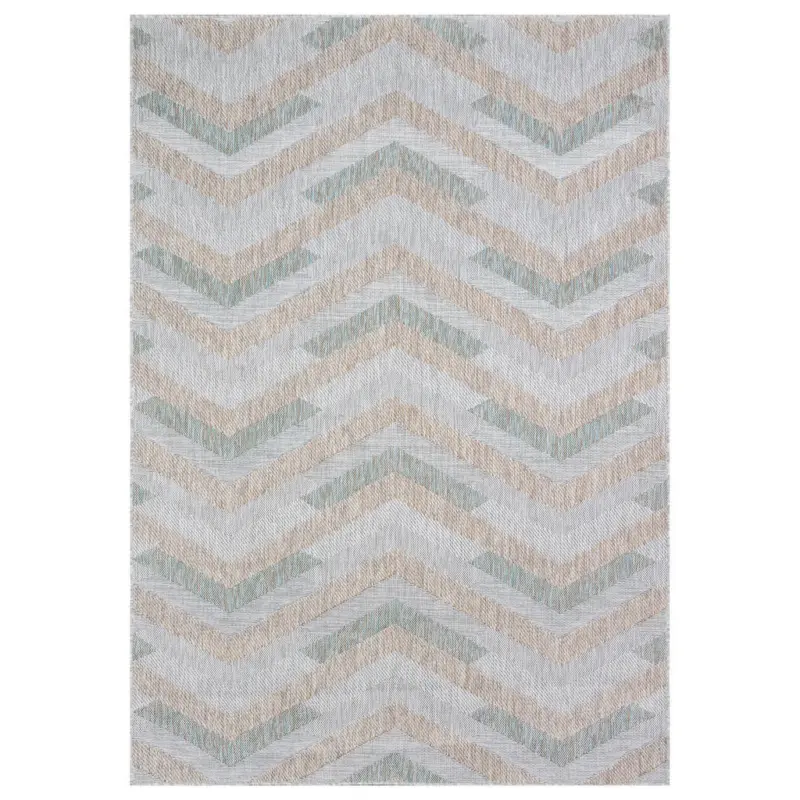 Outdoorteppich 80/150 cm Melissa Grau, Beige