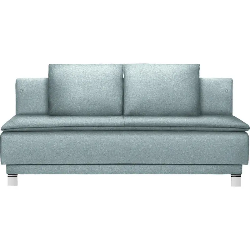 Schlafsofa in Webstoff T&uuml;rkis