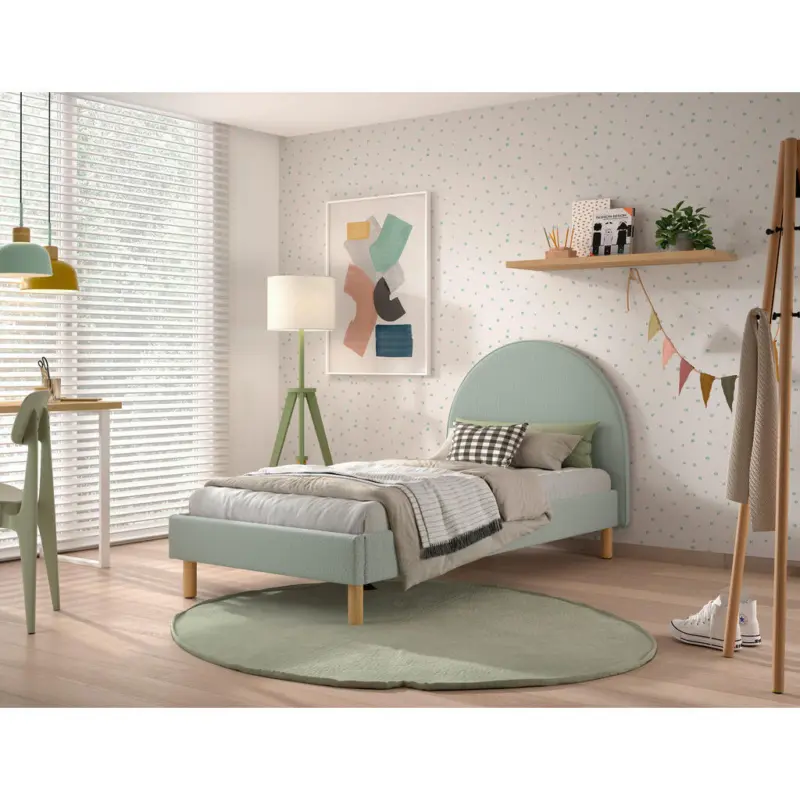 Kinder-/Juniorbett 90/200 cm in Gr&uuml;n