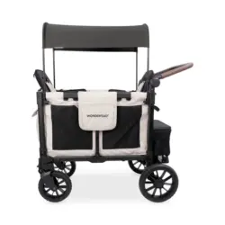 Bollerwagen W2 Luxe Pro Schwarz, Beige 113/64/109 cm