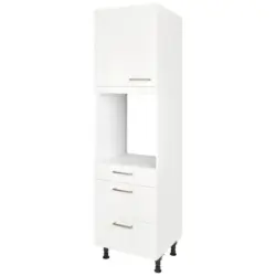 Ger&auml;teumbauschrank 60/216,6/58 cm in Wei&szlig; Hochglanz