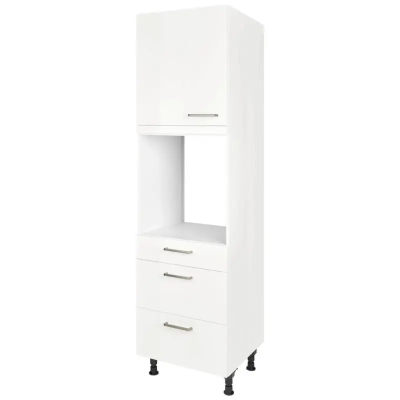 Ger&auml;teumbauschrank 60/216,6/58 cm in Wei&szlig; Hochglanz