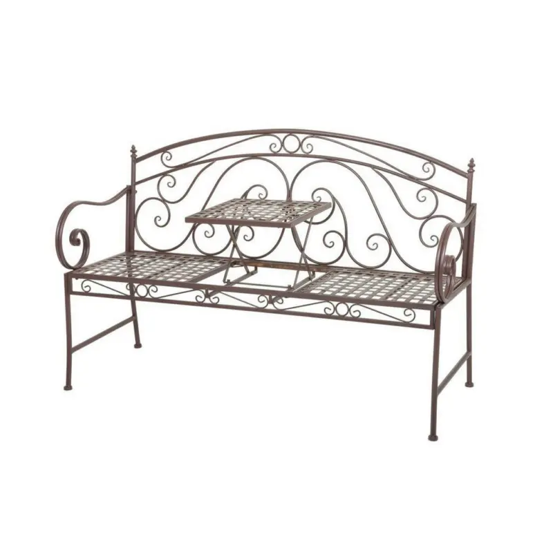 Gartenbank 53/94,5/147 cm in Braun