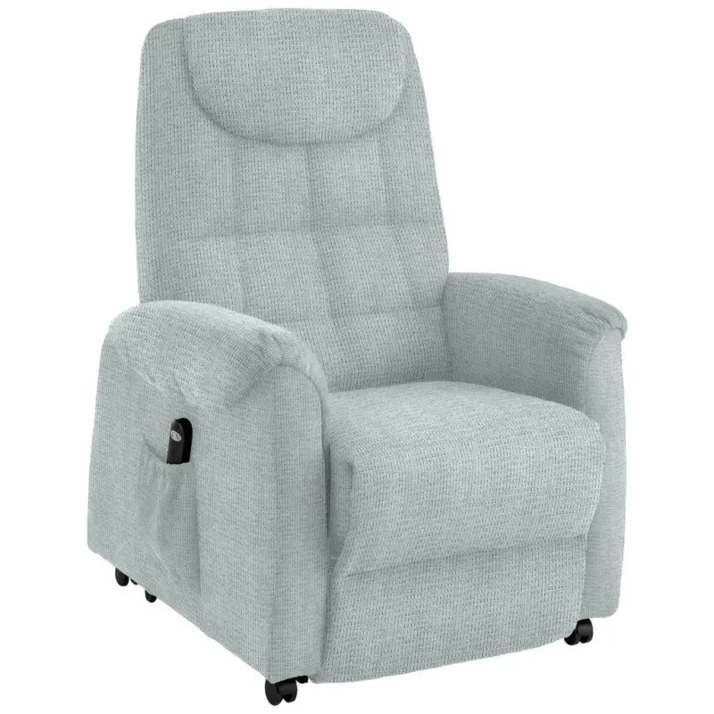 Fernsehsessel in Mikrofaser Platinfarben