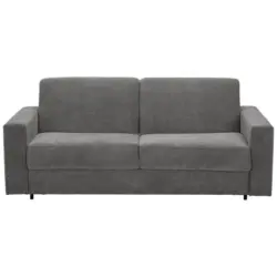 Schlafsofa in Webstoff Grau