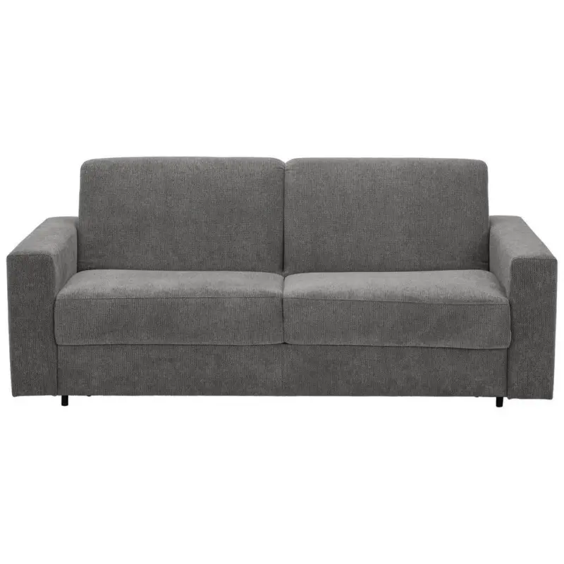 Schlafsofa in Webstoff Grau
