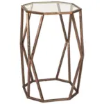 XXXLutz Lauterach - Ihr M&ouml;belhaus bei Bregenz Beistelltisch in Metall, Glas 37/37/50 cm