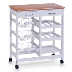 Servierwagen in Wei&szlig;