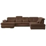 XXXLutz Lauterach - Ihr M&ouml;belhaus bei Bregenz Wohnlandschaft in Mikrofaser Haselnussfarben