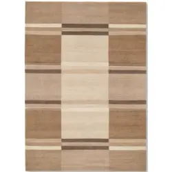 Wollteppich 120/180 cm Naturfarben