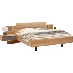 Bettanlage 180/200 cm in Eichefarben