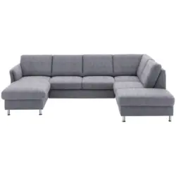 Wohnlandschaft in Flachgewebe Blau