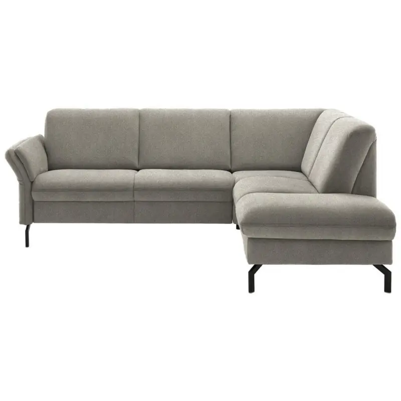 Ecksofa in Flachgewebe Schilfgr&uuml;n 241/190 cm