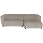XXXLutz Lauterach - Ihr M&ouml;belhaus bei Bregenz Ecksofa Livoli in Chenille Creme 246/160 cm