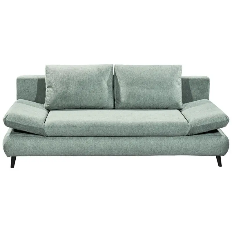 Schlafsofa in Mikrofaser Graublau