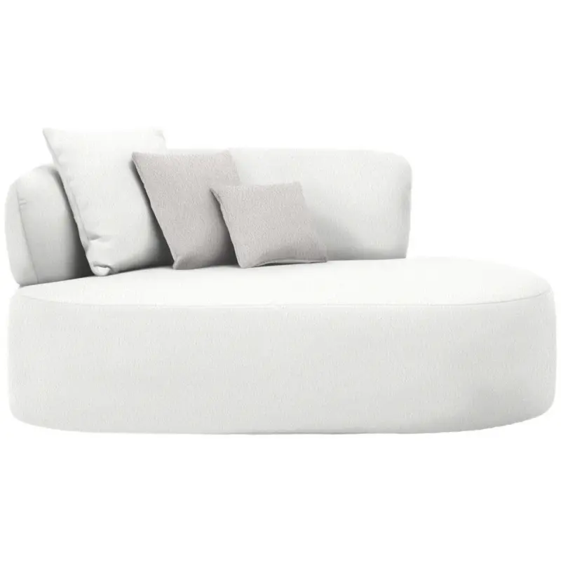 R&eacute;camiere in Boucl&eacute; Creme, Hellrosa