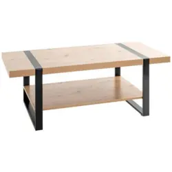 Couchtisch in Metall, Holzwerkstoff 120/60/45 cm