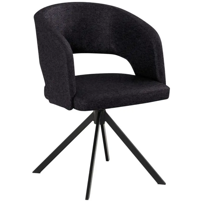 Armlehnstuhl Stoffauswahl, Sitzfl&auml;che 360&deg; drehbar, inklusive Armlehnen, automatische R&uuml;ckholfunktion Samt