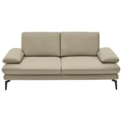 2,5-Sitzer in Echtleder Creme, Naturfarben