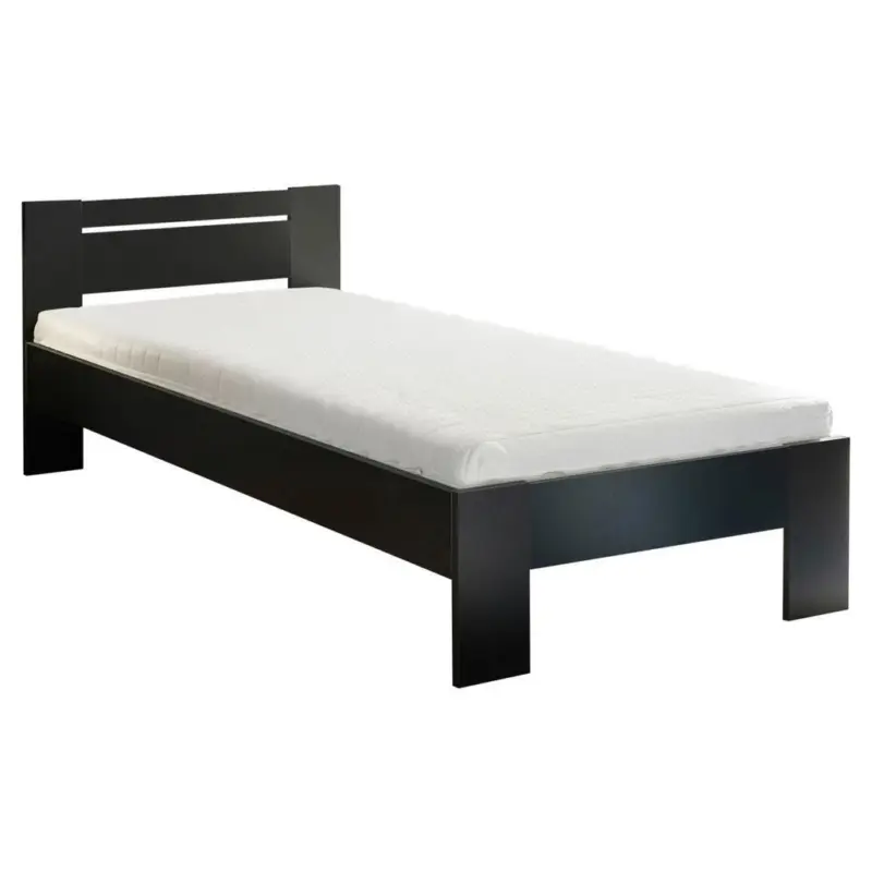 Bett 90/200 cm in Schwarz