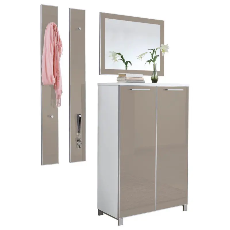 Garderobe 4-teilig in 135/195/37 cm