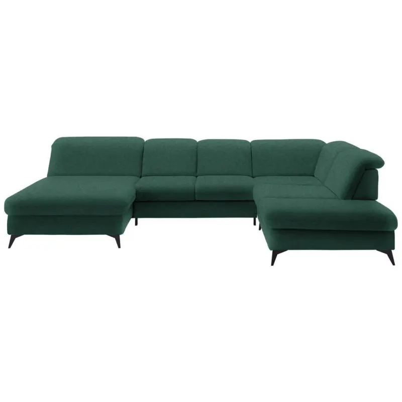 Wohnlandschaft in Chenille Waldgr&uuml;n