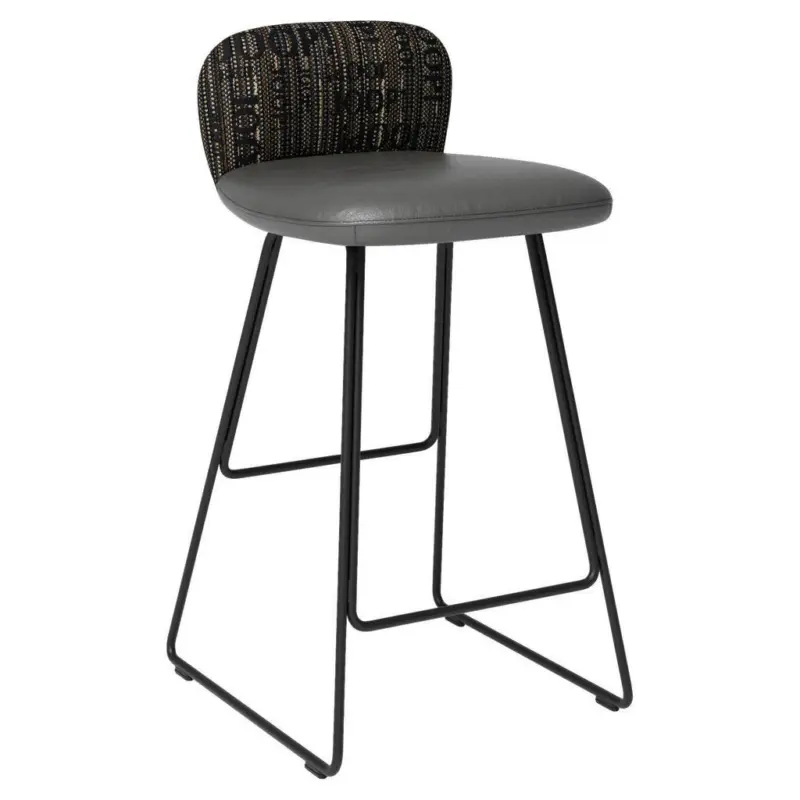 Barhocker in Schwarz, Schlammfarben