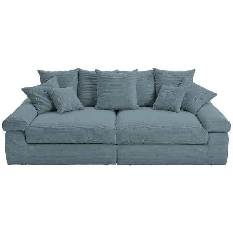 Bigsofa in Cord Blaugrau