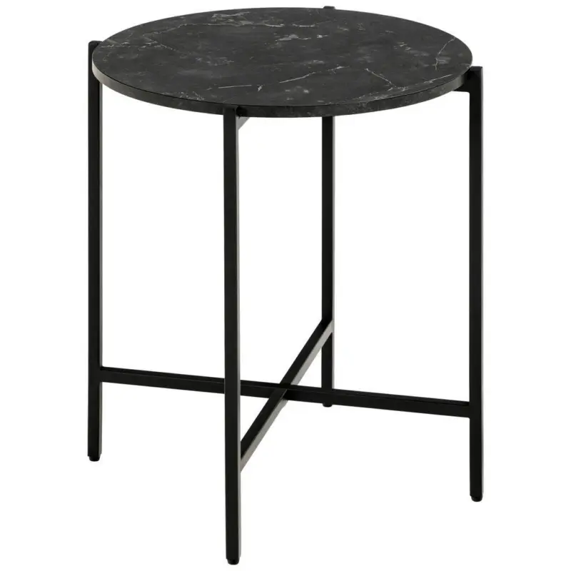 Beistelltisch in Metall, Holzwerkstoff 42,7/42,7/44,3 cm