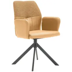 Armlehnstuhl Beinauswahl Lederlook, Webstoff