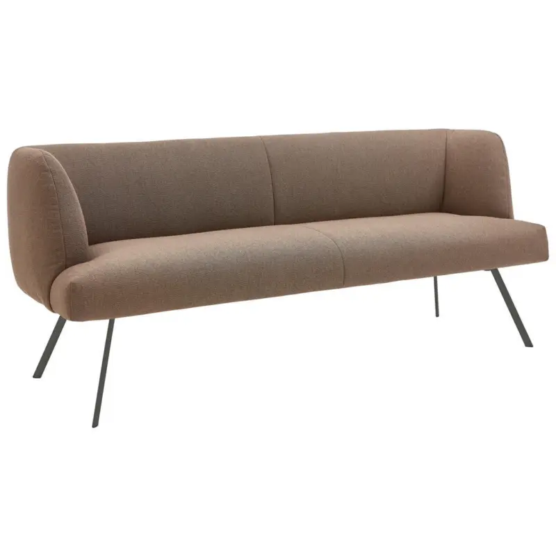 Sitzbank 220/87/64 cm in Anthrazit, Braun