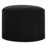Pouf in Schwarz Textil