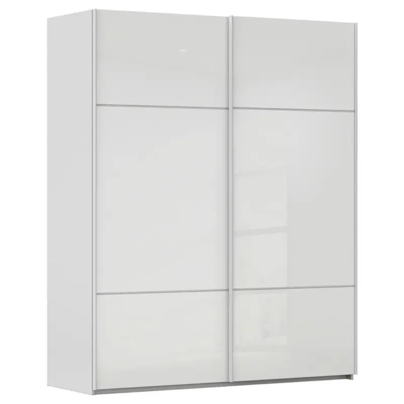 Schwebet&uuml;renschrank in Grau, Wei&szlig;