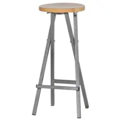 Barhocker in Anthrazit, Beige