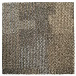 Teppichfliese Essential 72 50/50 cm in Grau, Hellbraun