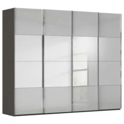 Schwebet&uuml;renschrank in Graphitfarben, Seidengrau