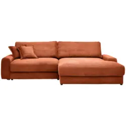 Ecksofa in Cord Terracotta 300/180 cm