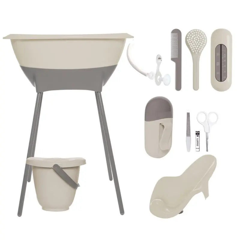 Babybadeset Almond 8-teilig