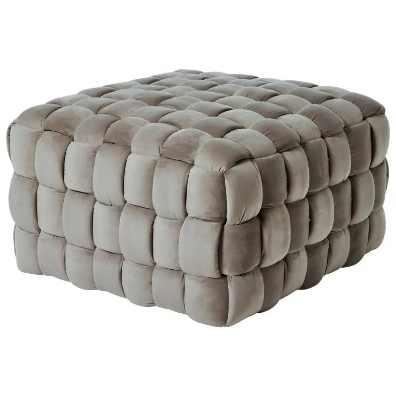 Sitzw&uuml;rfel in Taupe Textil