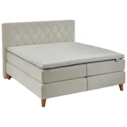 Boxspringbett 200/200 cm in Naturfarben