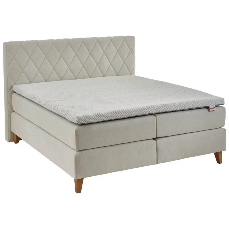 Boxspringbett 200/200 cm in Naturfarben