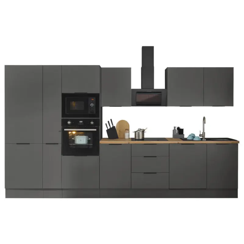 K&uuml;chenblock in Graphitfarben