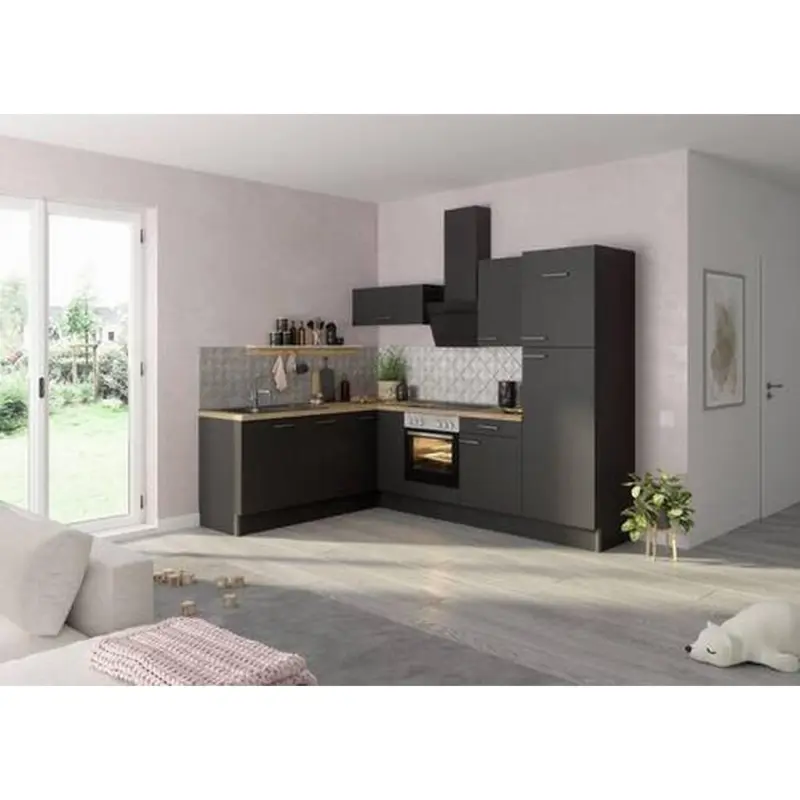 Eckk&uuml;che 200/270 cm in Anthrazit