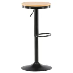 Barhocker-Set in Schwarz, Beige