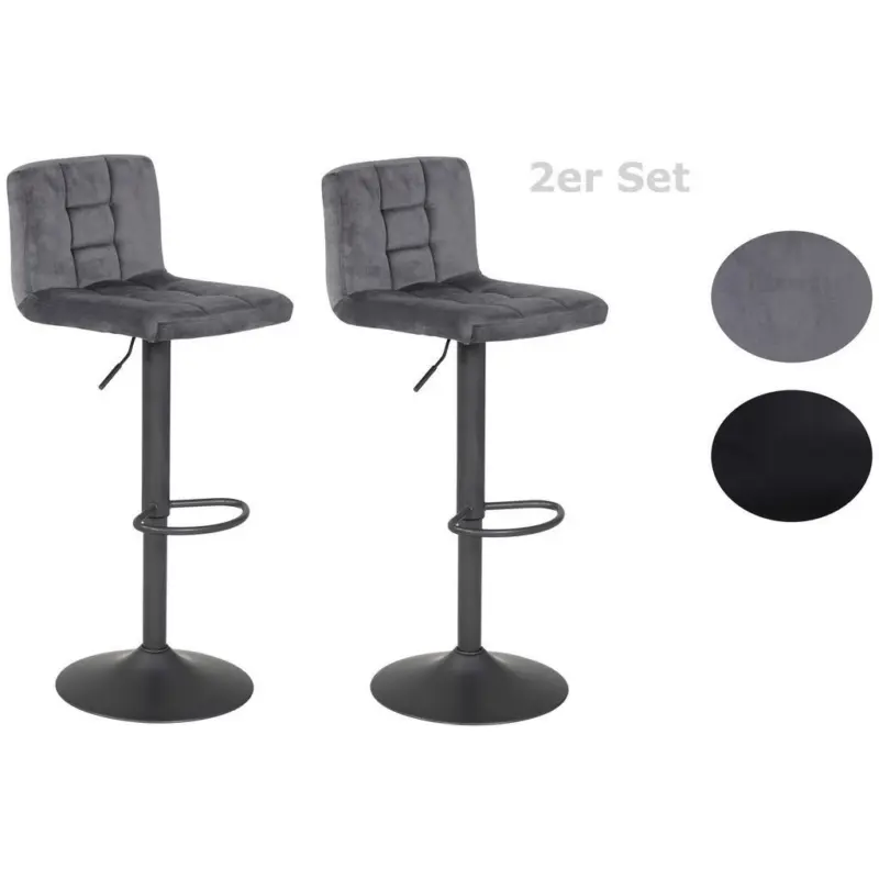 Barhocker-Set in Grau