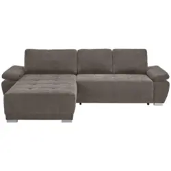 Ecksofa in Chenille Taupe